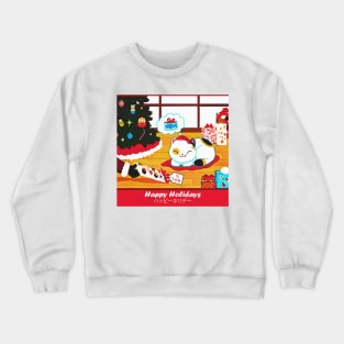 Cat Sushi Christmas design Crewneck Sweatshirt